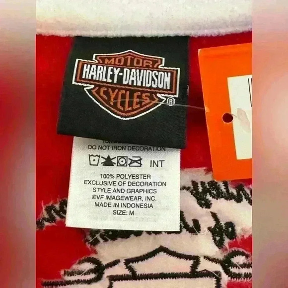 NWT Harley Davidson Women’s Cherry Red  Long Sleeve Jacksonville Mississippi - Picture 7 of 10